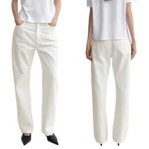 Toteme White Straight Leg Jeans